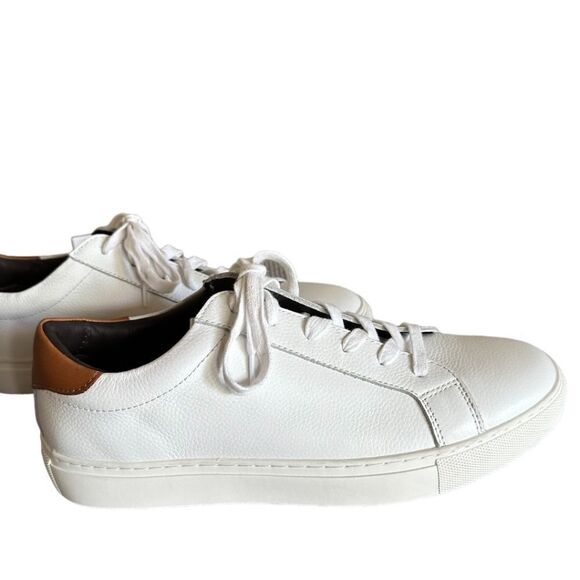 VITTORIO RUSSO Adan Low Top Sneaker In Tumbled/valentina White/nut - Picture 6 of 9